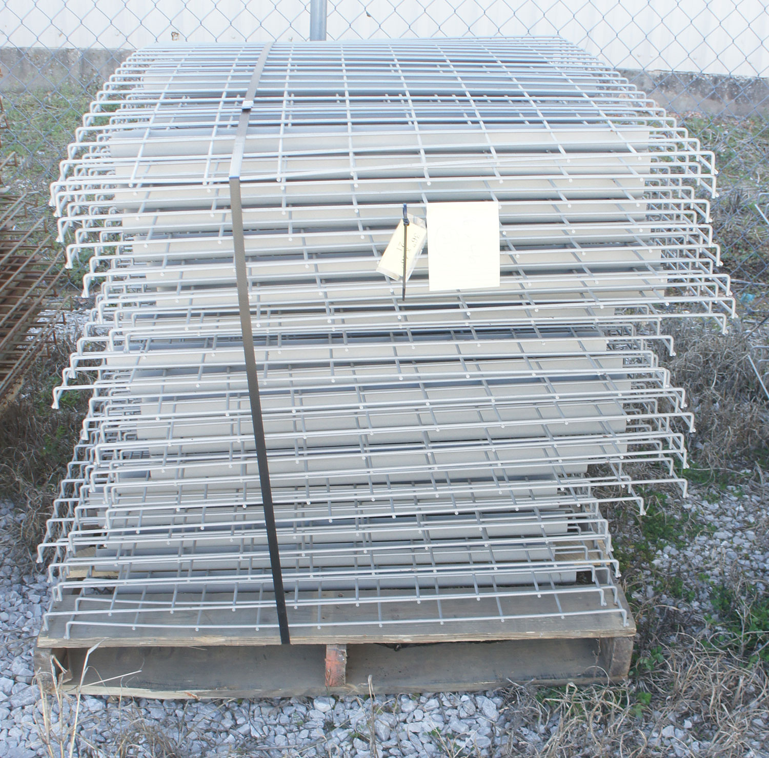 Used 36" x 46" Warehouse Pallet Metal Wire Rack Deck Decking Waterfall Style eBay