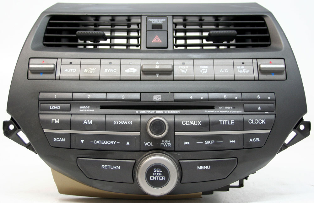 2010 Honda accord premium audio system