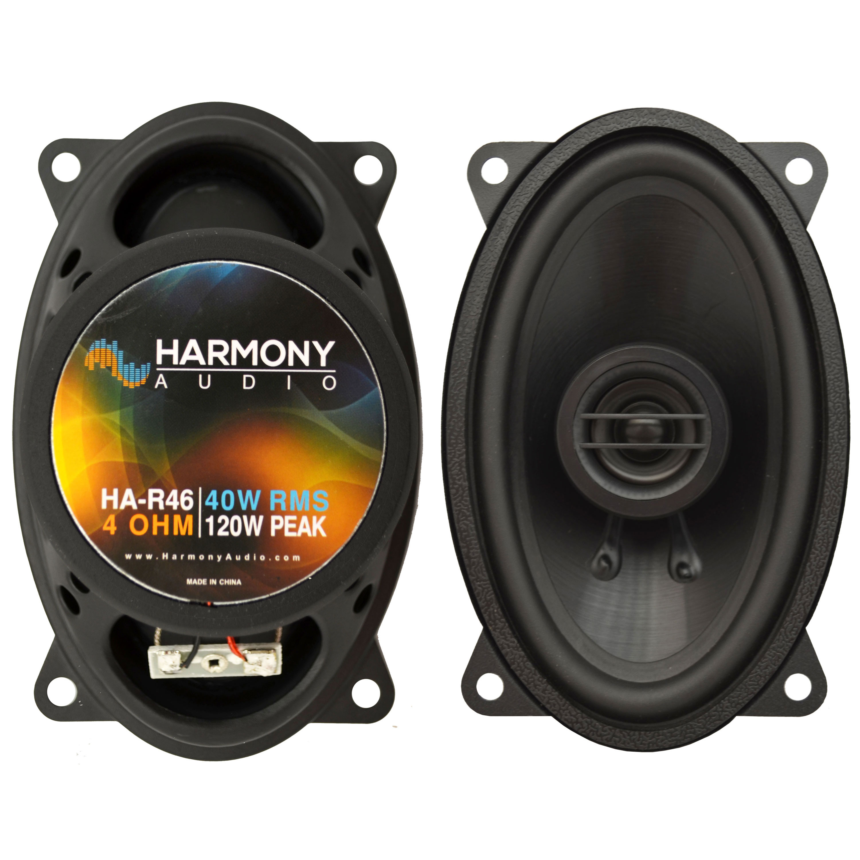 Harmony Audio HA-R46 Car Stereo Rhythm Series 4x6" Replacement 120W