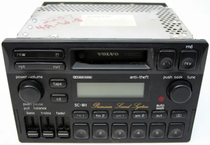 1997-1998 Volvo 90 Series Factory Stereo AM/FM Cassette Tape Player Radio