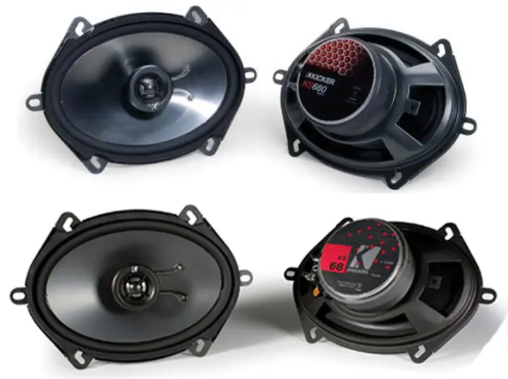 Kicker 46CSC684 6x8" 5x7" Coaxial Range Stereo Speakers and Kicker