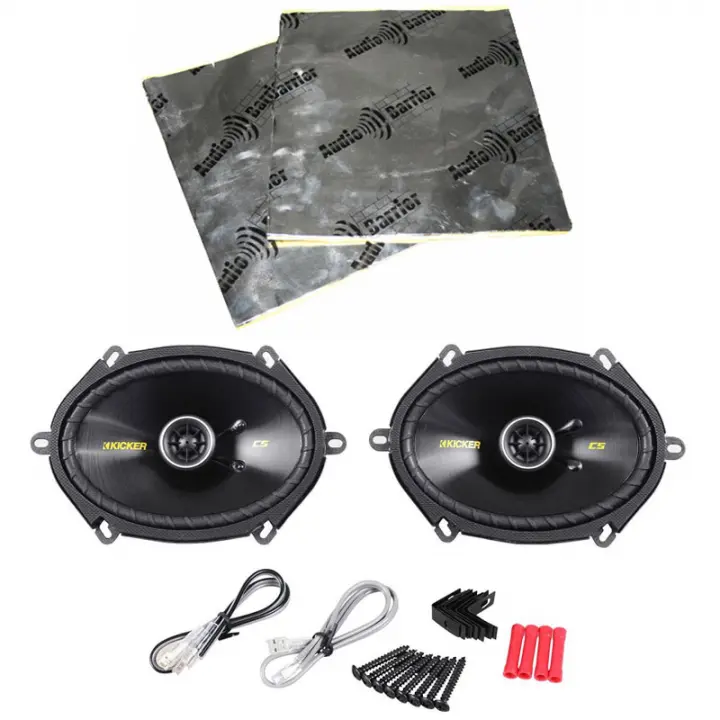 Kicker 46CSC684 Car Audio 6x8" 5x7" Range Stereo Speakers and HASDSK