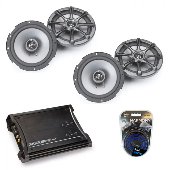 V HA-A400.4 Alloy 4 Channel 800W Range Speaker Sub Amplifier, Kicker