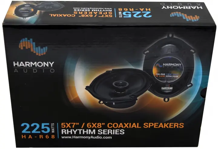 6x8 5x7 Car Speakers 225 Watt Rhythm Series - Harmony Audio