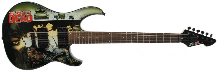Peavey The Walking Dead - Cover Wrap Predator Electric Guitar Signed by ...
