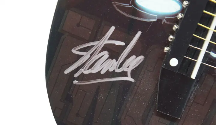 Buckle-Down Guitar Strap - Marvel Avengers Superhero Logos Black/Multi Color - 2" Wide - 29-54" Length