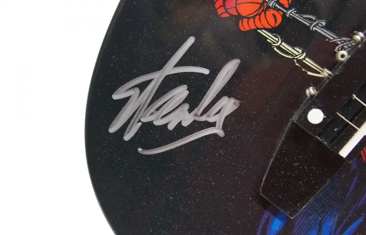 Peavey Marvel Spiderman Graphic 1/2 Size Acoustic Guitar Signed by