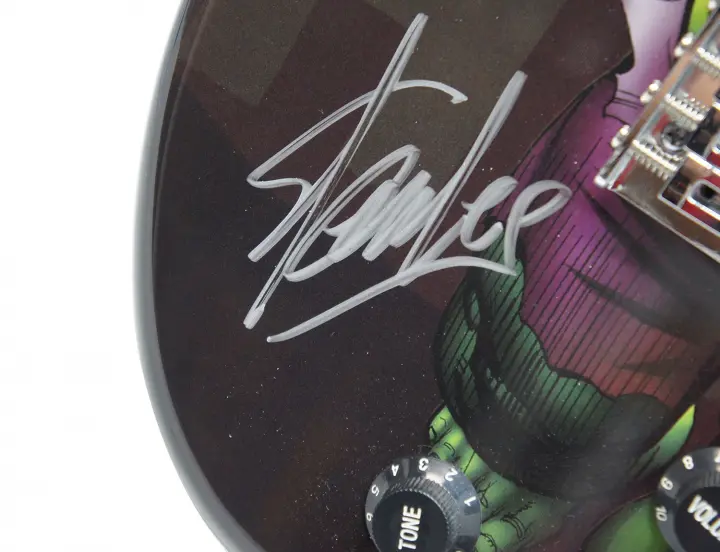 Peavey Marvel Avengers Hulk Full Size Electric Guitar Signed by Stan