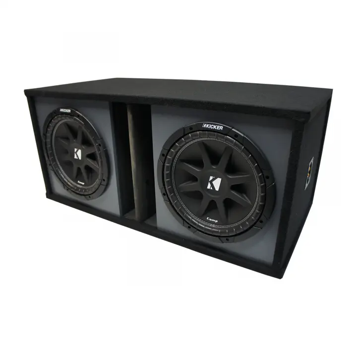 Universal Car Stereo Dual 10" Kicker Comp C10 Bundle with Paintable