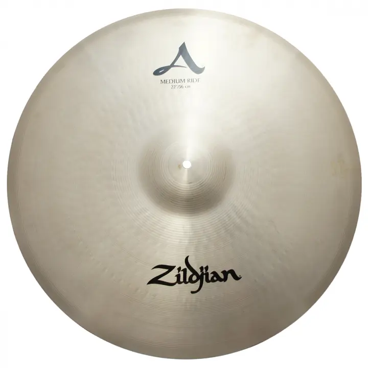 Zildjian 22" A Series Medium Ride Cast Bronze Cymbal with Large Bell Size & Low to Mid Pitch A0036