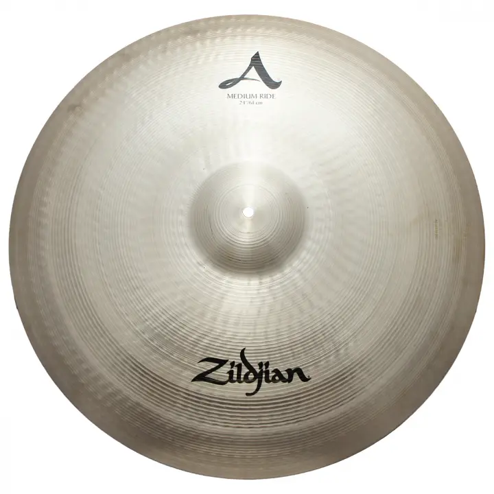 Zildjian 24 A Series Medium Ride Cast Bronze Cymbal with Large Bell Size Mid Range Pitch A0037