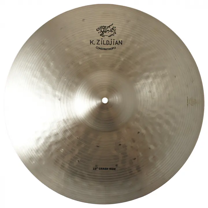 Zildjian K1069 19" K Zildjian Series Constantinople Crash Ride Medium Thin Drumset Cast Bronze Cymbal Dark Mid Sound Cut Balance With Zkey Zil12 K1069 Zkey