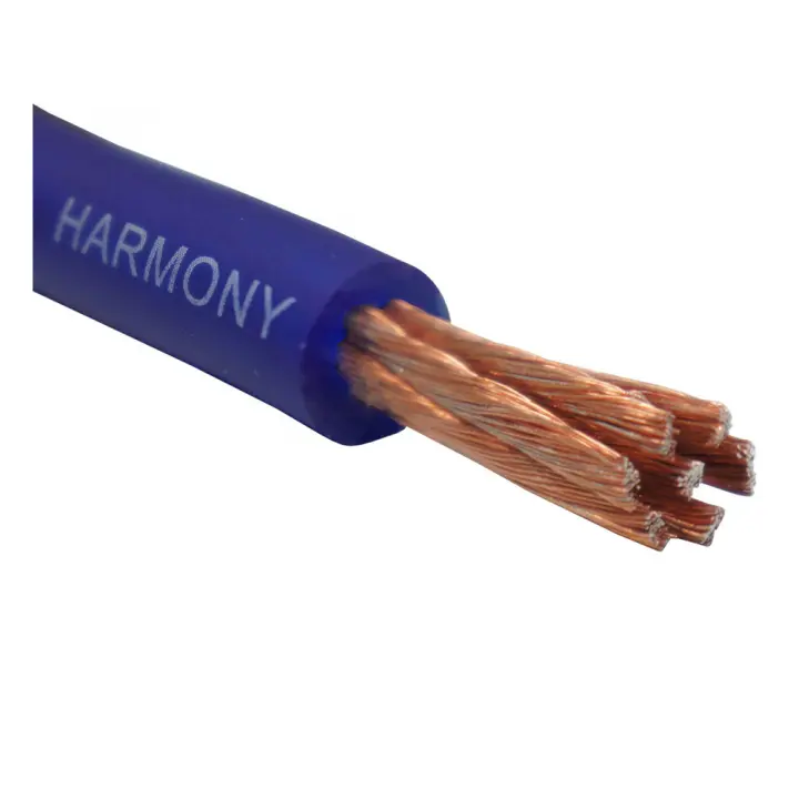 Harmony Audio 4 Gauge 4GA Car Stereo Matte Blue Power Cable Amp Wire