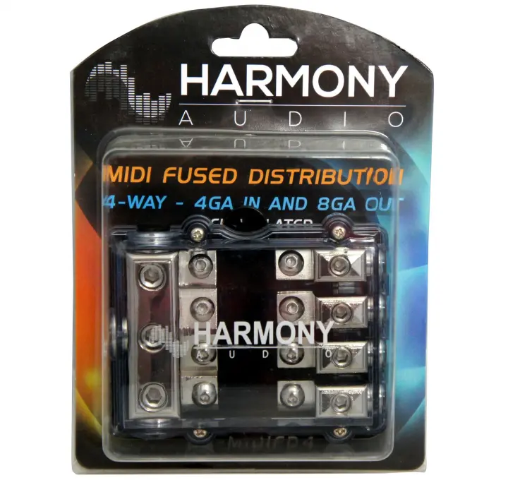 Harmony Audio HA-MIDIFD4 Car Stereo 4-Way Mini ANL MIDI Fused