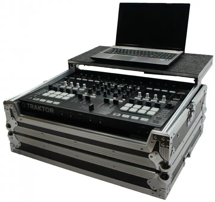 Traktor Kontrol S8 DJ Flight Case with Glide Laptop Stand