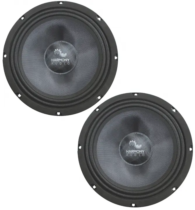 Harmony Audio HACMB8 Car Stereo Carbon Midbass Midrange 8" Speakers