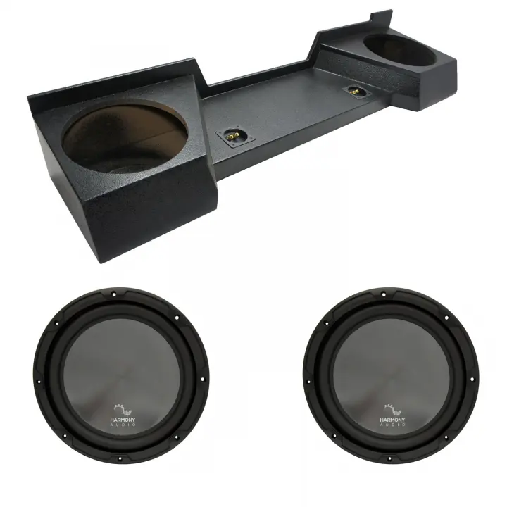 20072013 Chevy Silverado Ext Cab Truck Harmony R124 Dual 12" Rhino