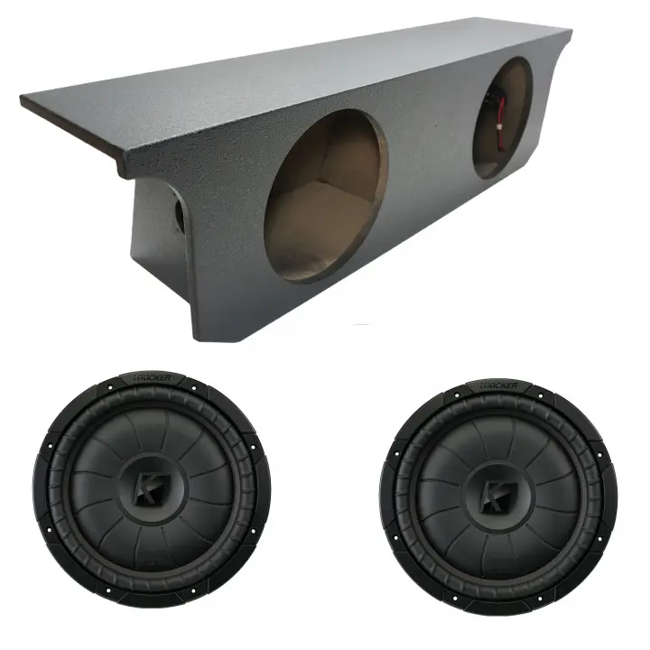 20072015 Jeep Wrangler JK Unlimited Kicker CompVT CVT12 Dual 12" Rhino