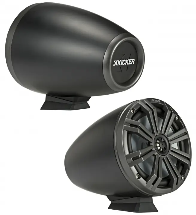 Kicker 46KMFC8 Marine Audio Boat Flat Surface Mount 8" Tower Speakers