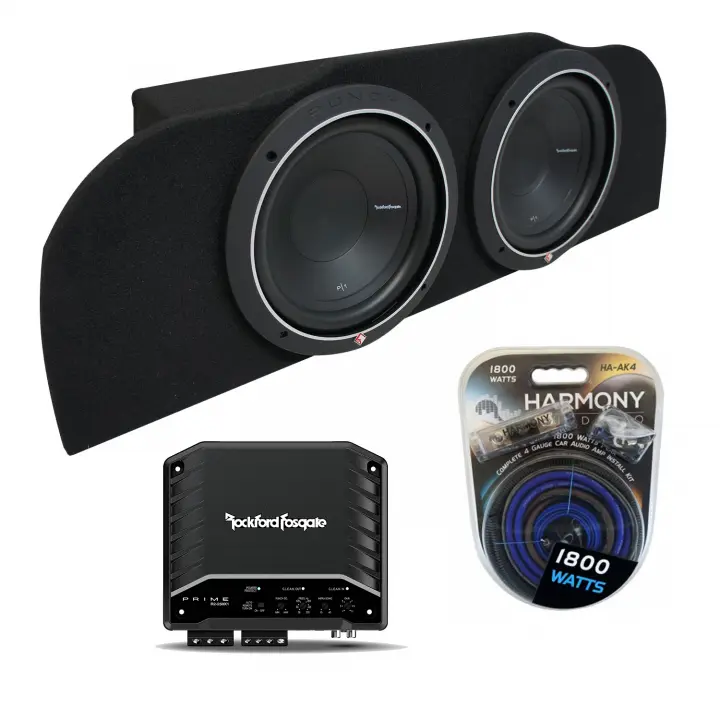 0315 Fits Infiniti G35 Coupe Rockford P1S410 Subwoofer Dual 10 Sub Box