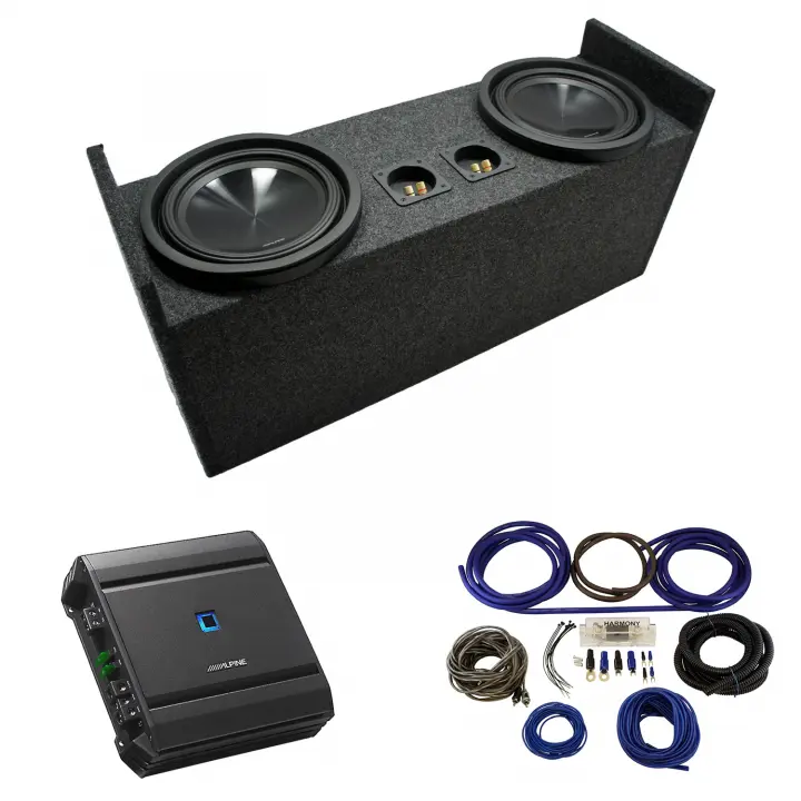 19872006 Jeep Wrangler YJ TJ Alpine SWT10S4 Dual 10" Custom Sub Box