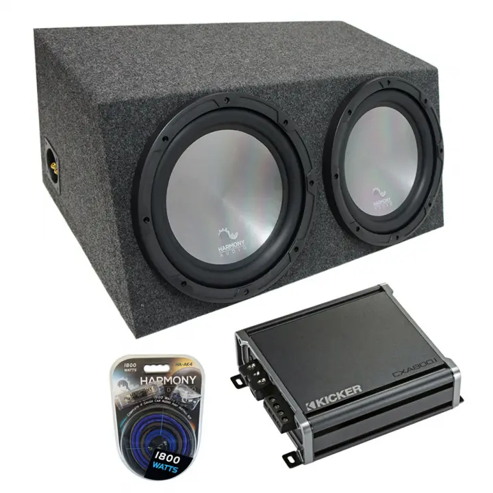 Universal Car Stereo Hatchback Sealed Dual 12" Harmony A122 Sub Box