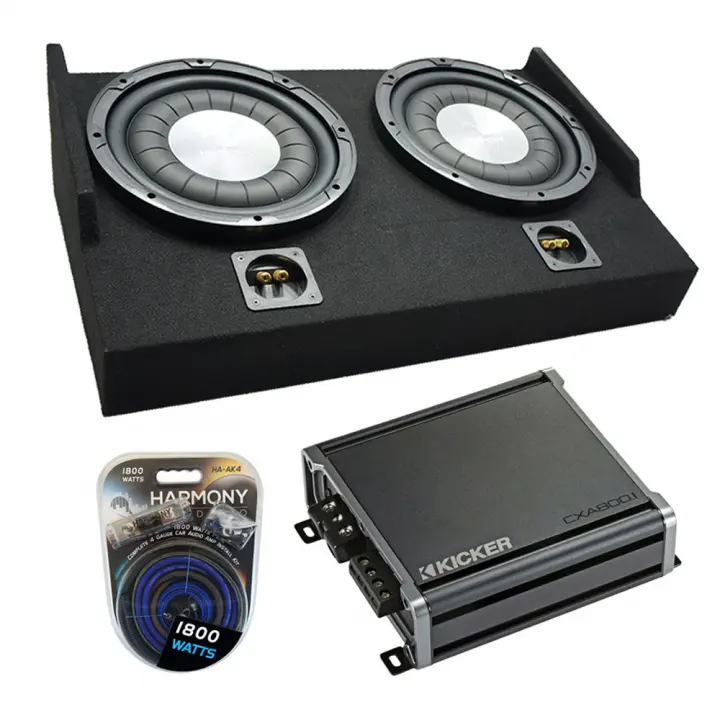 Harmony Audio Ford F150 Super Cab Sound System - Dual 10" Sub Box, Subs & 800W Amp Kit