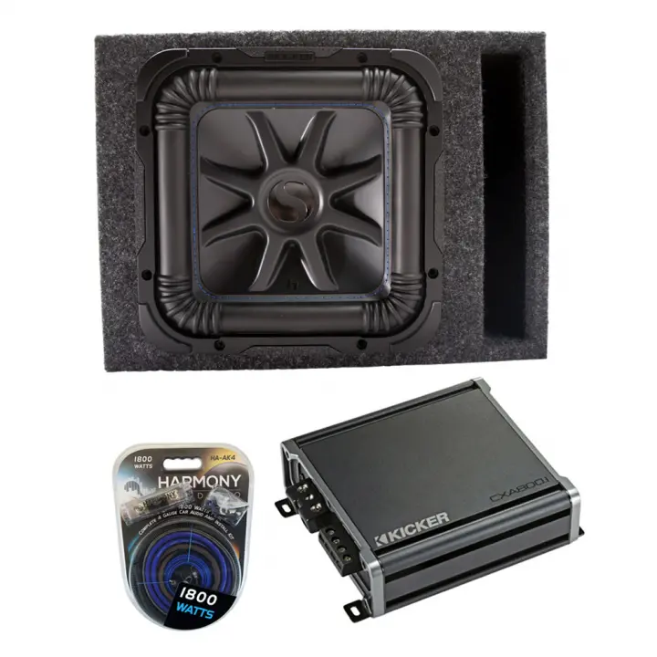 Kicker L7S12 Solo-Baric Subwoofer Vented Box with CXA800.1
