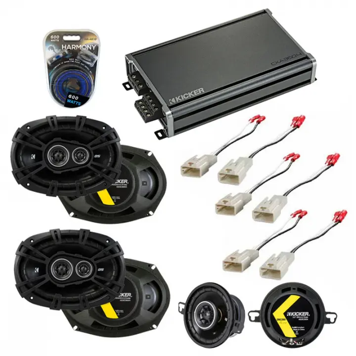Compatible with Toyota Camry 02 03 04 05 06 Speaker Replacement Kicker (2) DSC693 DSC35 & CXA360.4