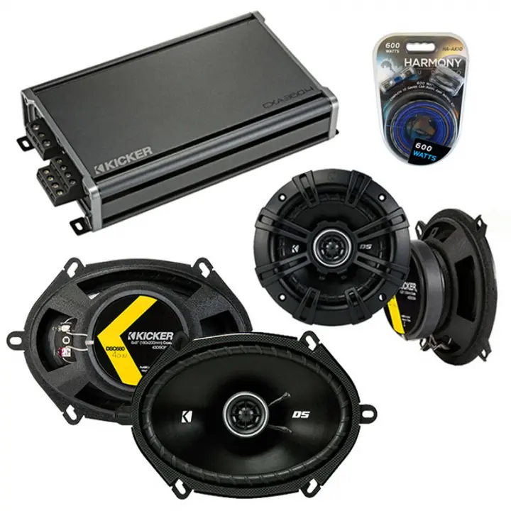 Compatible with Kia Sephia 1998-2001 Factory Speaker Replacement Kicker DSC5 DSC68 & CXA360.4