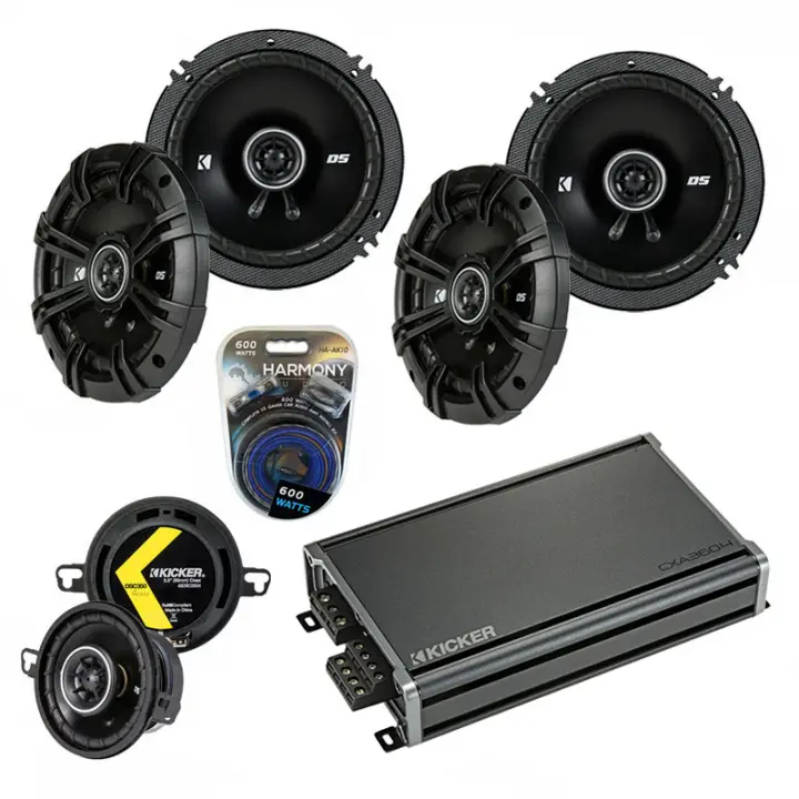 Compatible with Saab 9-7x 2005-2009 Factory Speaker Replacement Kicker DSC65 DSC35 & CXA360.4
