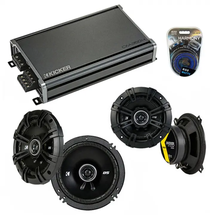 Compatible with Volvo V70/Cross Country/XC70 01-04 Speaker Replacement Kicker DS Coax & CXA360.4