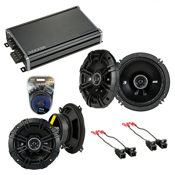 Compatible with GMC Yukon XL 2012-2014 Factory Speaker Replacement Kicker DSC65 DSC5 & CXA360.4