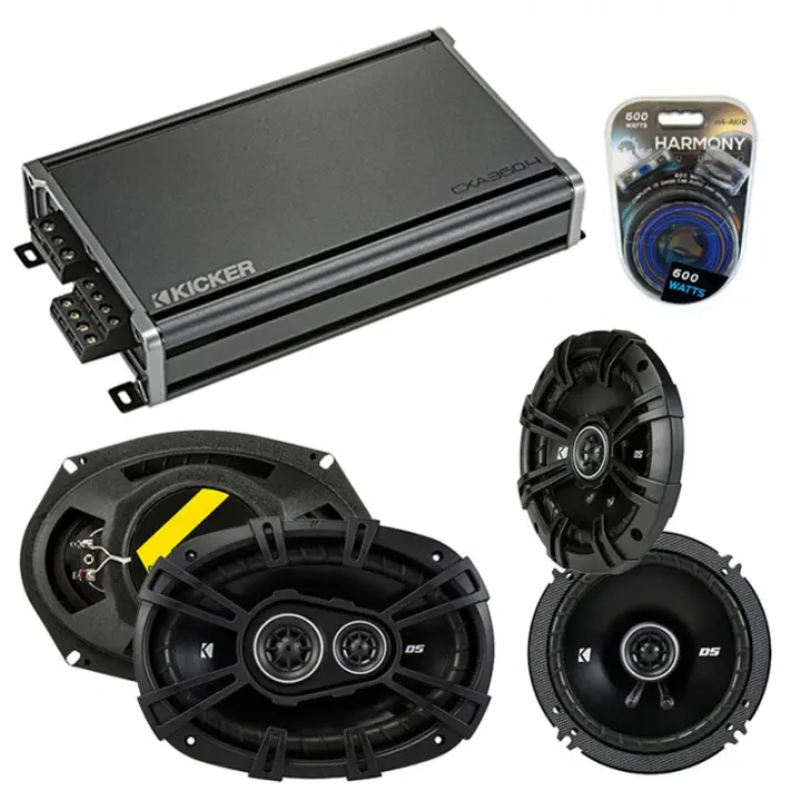 Compatible with Hyundai Entourage 2007-2008 Speaker Replacement Kicker DS Series & CXA360.4 Amp