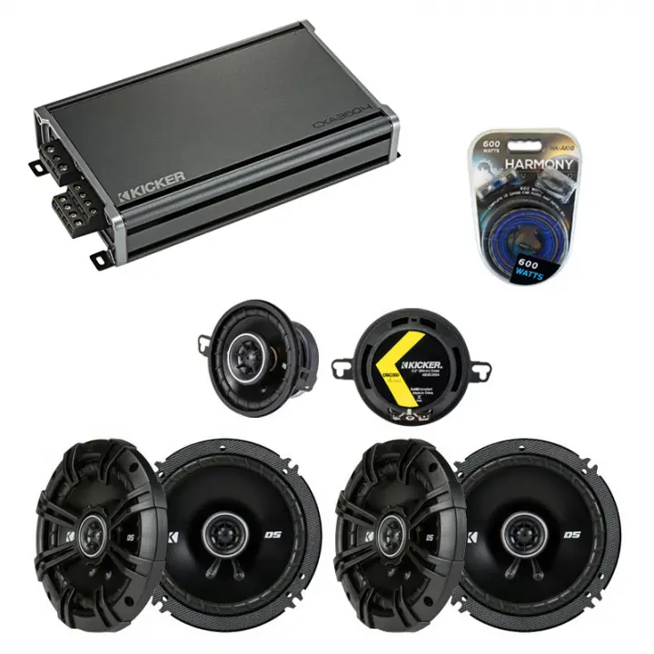 Compatible with Lexus RX330 04-06 Speaker Replacement Kicker (2) DSC65 DSC35 & CXA360.4 Amp