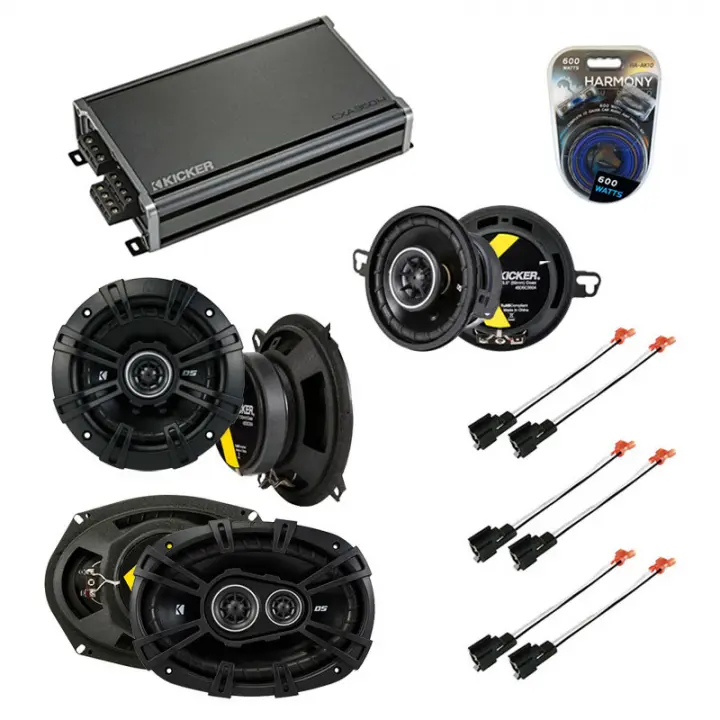 Compatible with Chrysler LHS 1995-1998 Speaker Replacement Kicker DS Package & CXA360.4 Amp