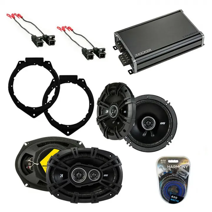 Compatible with Chevy HHR 2006-2012 Speaker Replacement Kicker DSC65 DSC693 & CXA360.4 Amp
