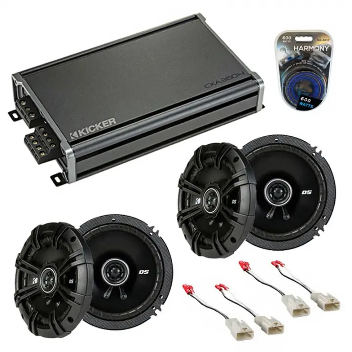 Compatible with Scion xD 2008-2014 Factory Speaker Replacement Kicker (2) DSC65 & CXA360.4