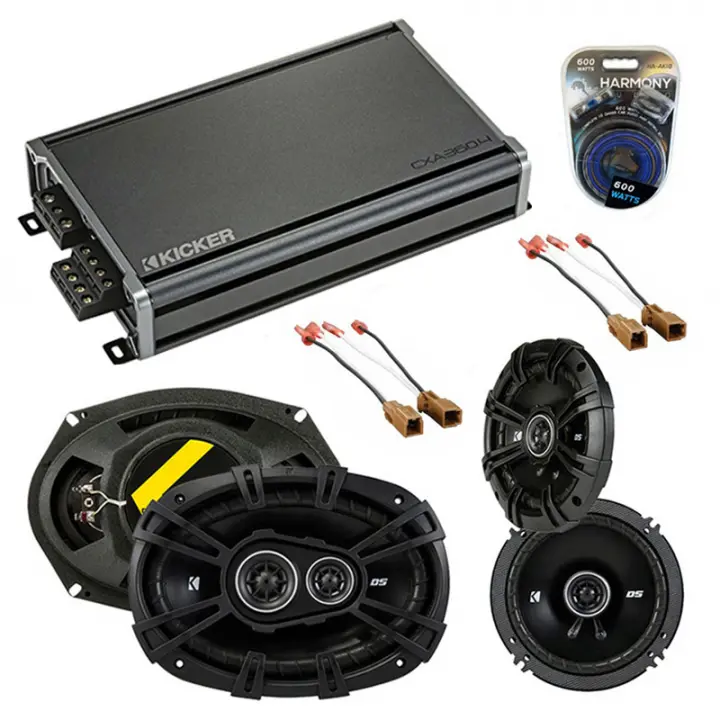 Compatible with Nissan Pathfinder S 08-12 Speaker Replacement Kicker DS Series & CXA360.4 Amp