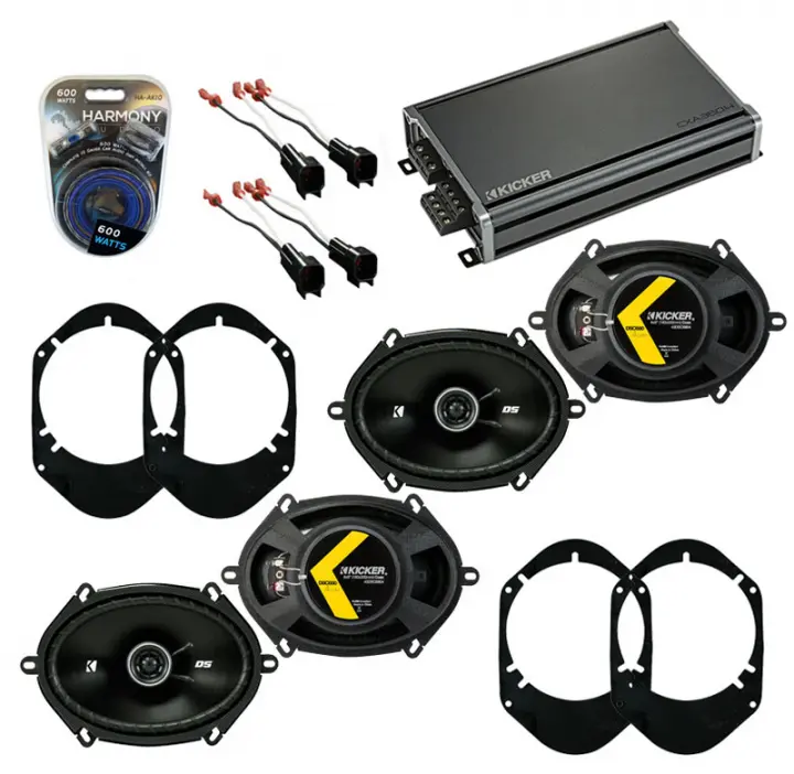 Compatible with Lincoln Zephyr 2006-2006 Speaker Replacement Kicker (2) DSC68 & CXA360.4 Amp