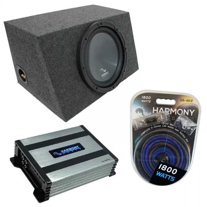 Universal Car Stereo Hatchback Sealed Single 10" Harmony R104 Sub Box