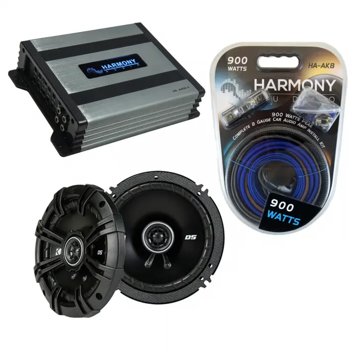 Compatible with BMW Z8 2001-2001 Factory Speaker Replacement Kicker DSC65 & Harmony HA-A400.4lifier