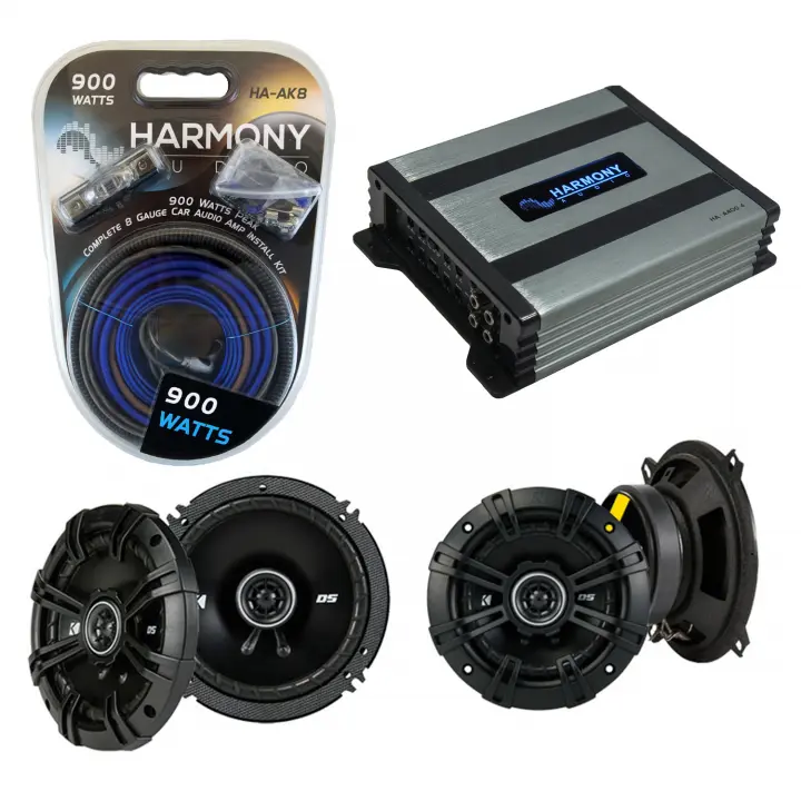 Compatible with Mercedes S-Class 98-07 Speaker Replacement Kicker DSC5 DSC65 & Harmony HA-A400.4 Amp