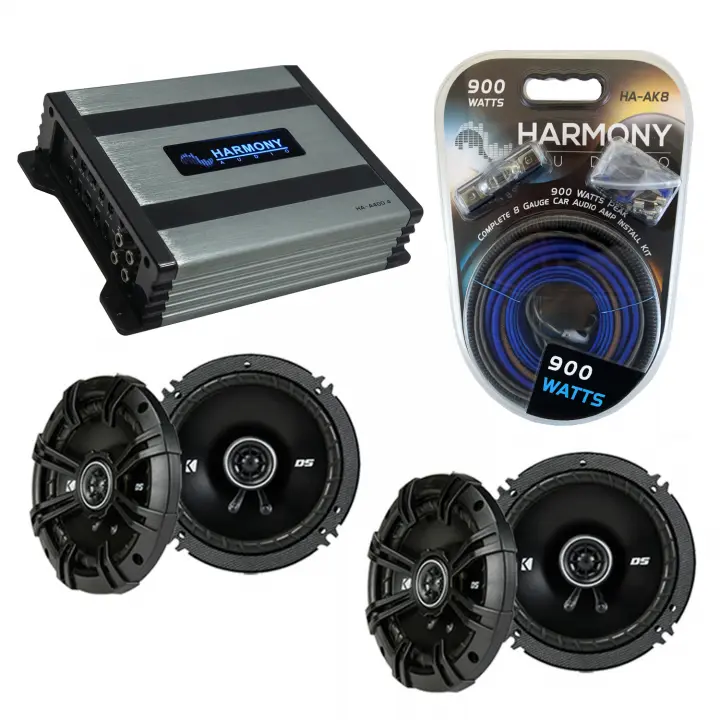 Compatible with Pontiac GTO 2004-2006 Factory Speaker Replacement Kicker (2) DSC65 & Harmony HA-A400.4