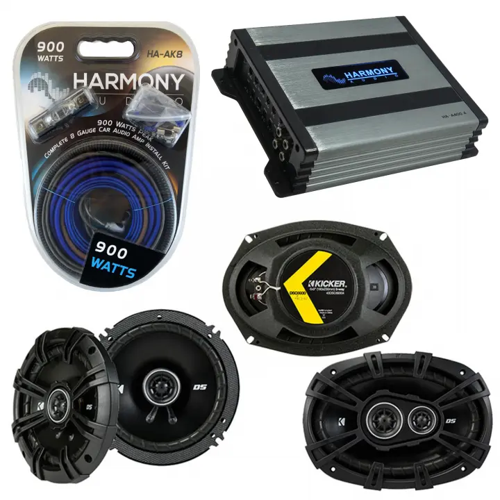 Compatible with Saturn Aura 2007-2009 Factory Speaker Replacement Kicker DSC65 DSC693 & Harmony HA-A400.4
