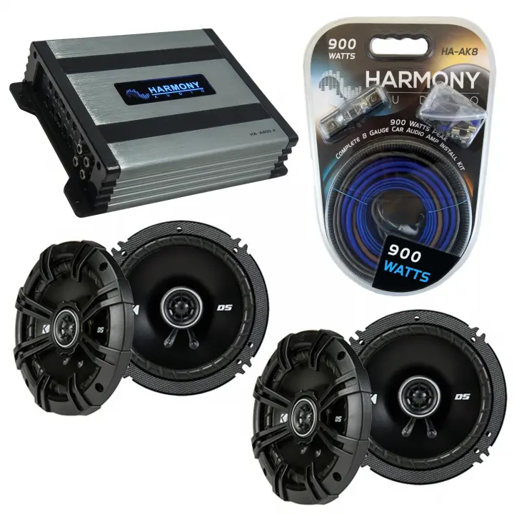 Compatible with Toyota Prius 2001-2003 Factory Speaker Replacement Kicker (2) DSC65 & Harmony HA-A400.4