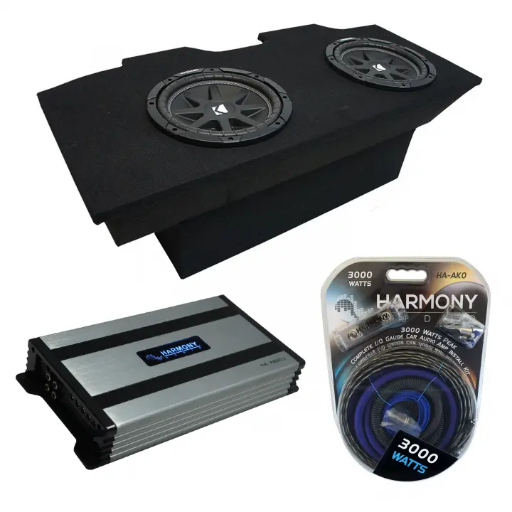 American Sound Connection Dual 12" Subwoofer Box For 93-02 Chevy Camaro - With Kicker C12 Subs