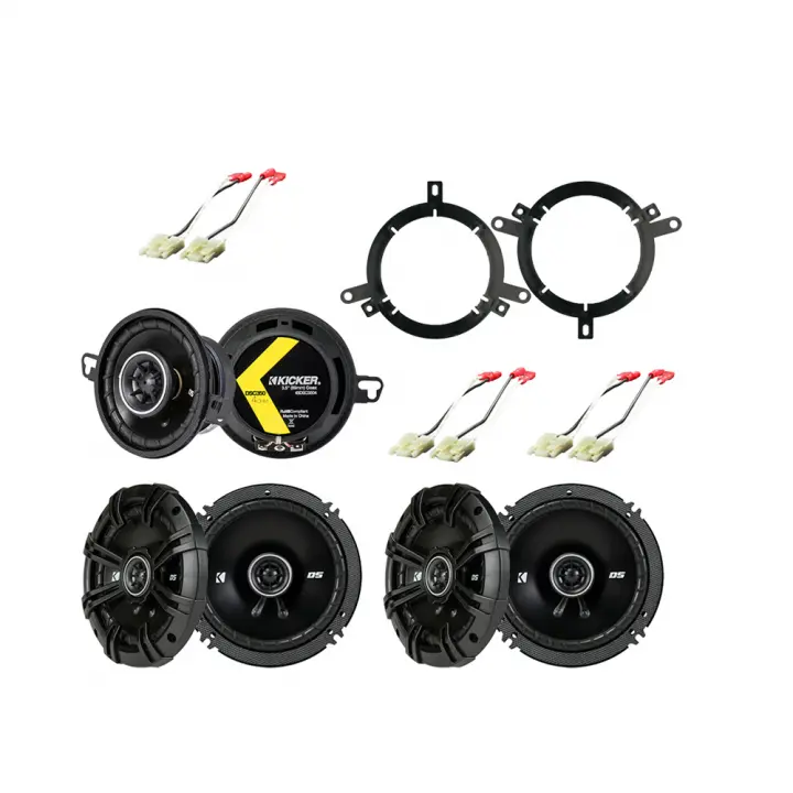 Jeep Grand Cherokee 19961998 OEM Speaker Replacement Kicker DS Series Package SC2SPKPACKAGE1257