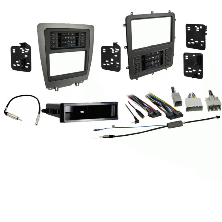 Ford Mustang 2010 2011 2012 2013 2014 Double DIN Stereo Harness Radio  Install Dash Kit Package