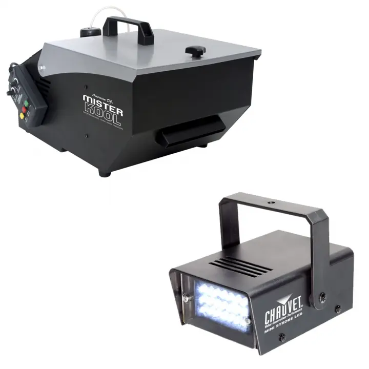 American DJ Mister Kool LowLying Fog Effect Machine w/ Mini Strobe LED